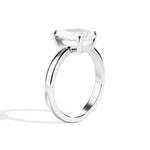 Shahla Karimi Jewelry Old Mine Pear 14K Gold Ring on a white background