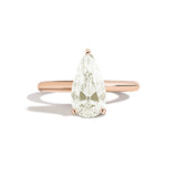 Shahla Karimi Jewelry Old Mine Pear 14K Gold on a white background