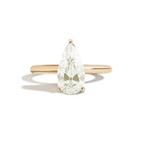 Shahla Karimi Jewelry Old Mine Pear 14K Gold on a white background