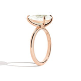 Shahla Karimi Jewelry Old Mine Pear 14K Gold Ring on a white background