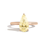 Shahla Karimi Jewelry Old Mine Pear 14K Gold in a white background
