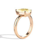 Shahla Karimi Jewelry Old Mine Pear 14K Gold in a white background