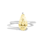 Shahla Karimi Jewelry Old Mine Pear 14K Gold Ring on a white background
