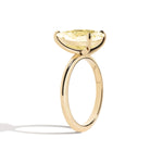 Shahla Karimi Jewelry Old Mine Pear 14K Gold Ring on a white background