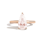 Shahla Karimi Jewelry Old Mine Pear 14K Gold Ring on a white background