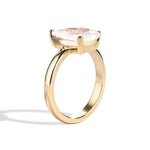 Shahla Karimi Jewelry Old Mine Pear 14K Gold Ring on a white background