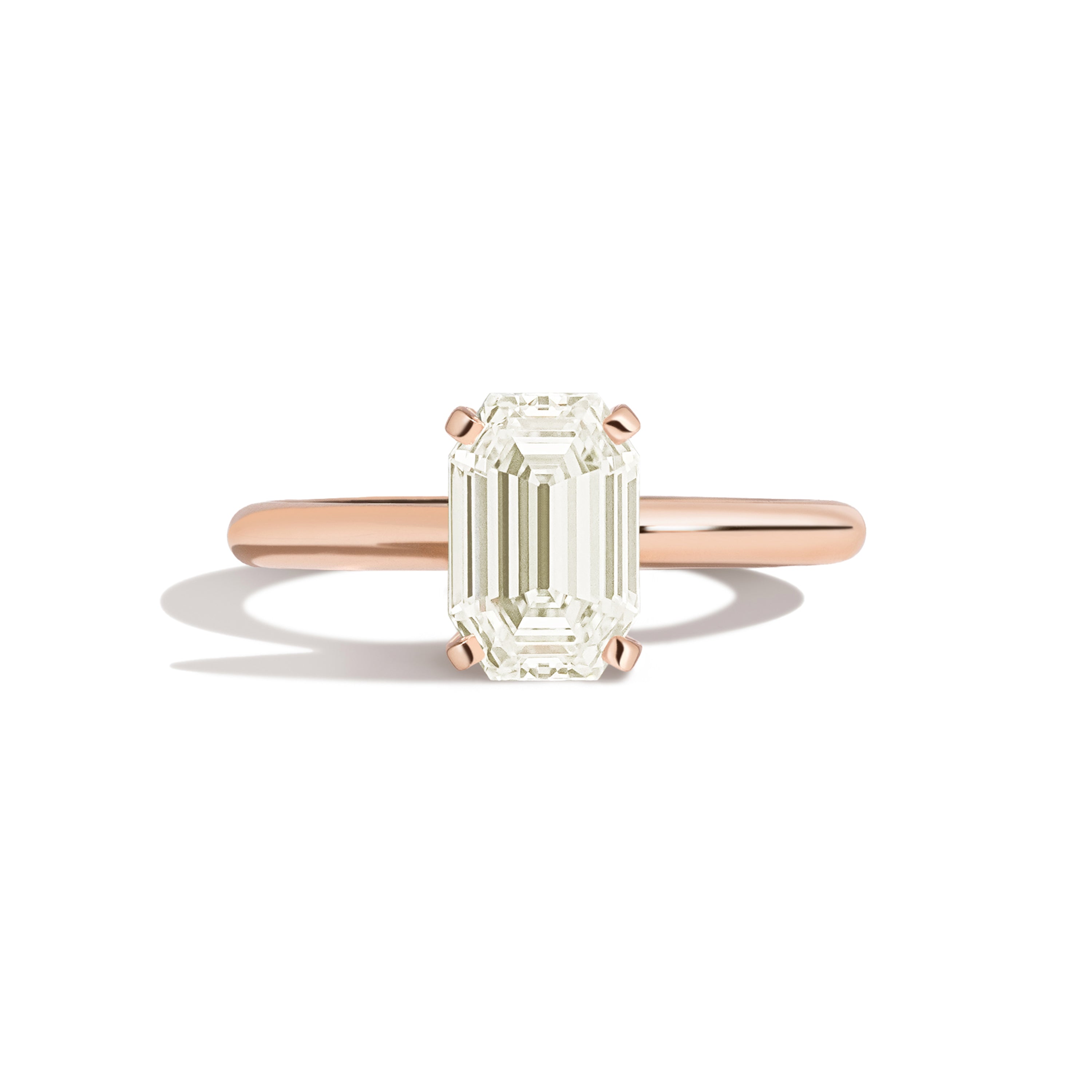 Shahla Karimi Jewelry Old Mine Emerald 14K Gold Ring on a white background