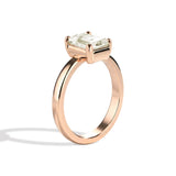 Shahla Karimi Jewelry Old Mine Emerald 14K Gold Ring on a white background