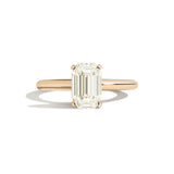 Shahla Karimi Jewelry Old Mine Emerald 14K Gold Ring on a white background