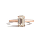 Shahla Karimi Jewelry Old Mine Emerald 14K Gold Ring on a white background