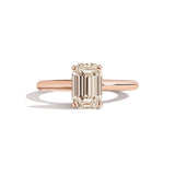 Shahla Karimi Jewelry Old Mine Emerald 14K Gold Ring on a white background