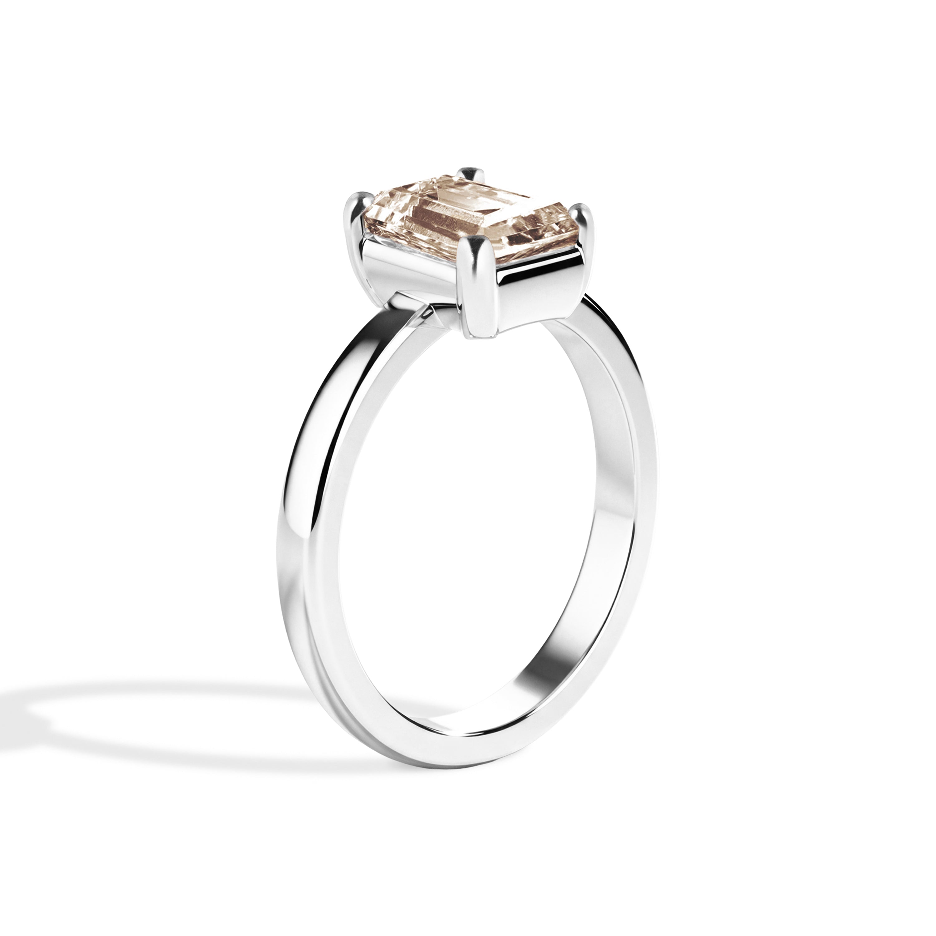 Shahla Karimi Jewelry Old Mine Emerald 14K Gold Ring on a white background