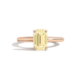 Shahla Karimi Jewelry Old Mine Emerald 14K Gold Ring on a white background