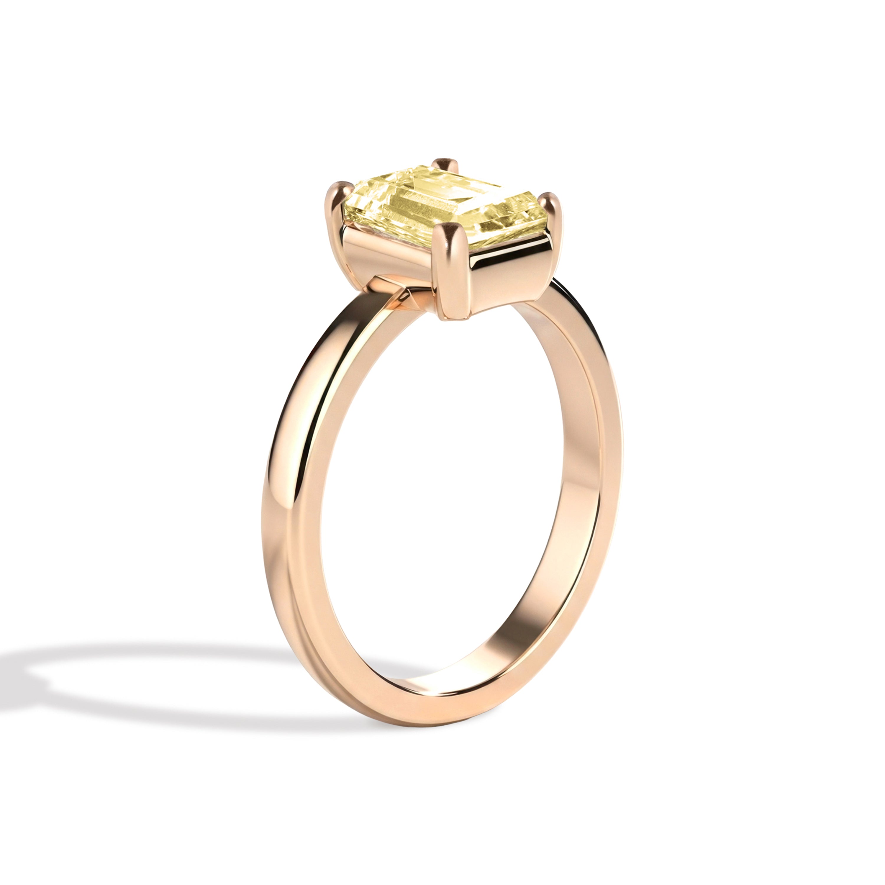 Shahla Karimi Jewelry Old Mine Emerald 14K Gold Ring on a white background