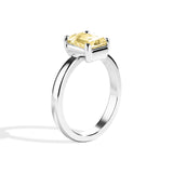 Shahla Karimi Jewelry Old Mine Emerald 14K Gold Ring on a white background