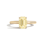 Shahla Karimi Jewelry Old Mine Emerald 14K Gold Ring on a white background