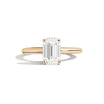 Shahla Karimi Jewelry Old Mine Emerald 14K Gold Ring on a white background