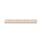 rose Gold choker with baguette diamonds on a white background