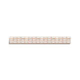 rose Gold choker with baguette diamonds on a white background