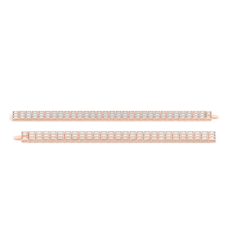 Shahla Karimi Jewelry Rockefeller Diamond Baguette Choker 14K Rose Gold