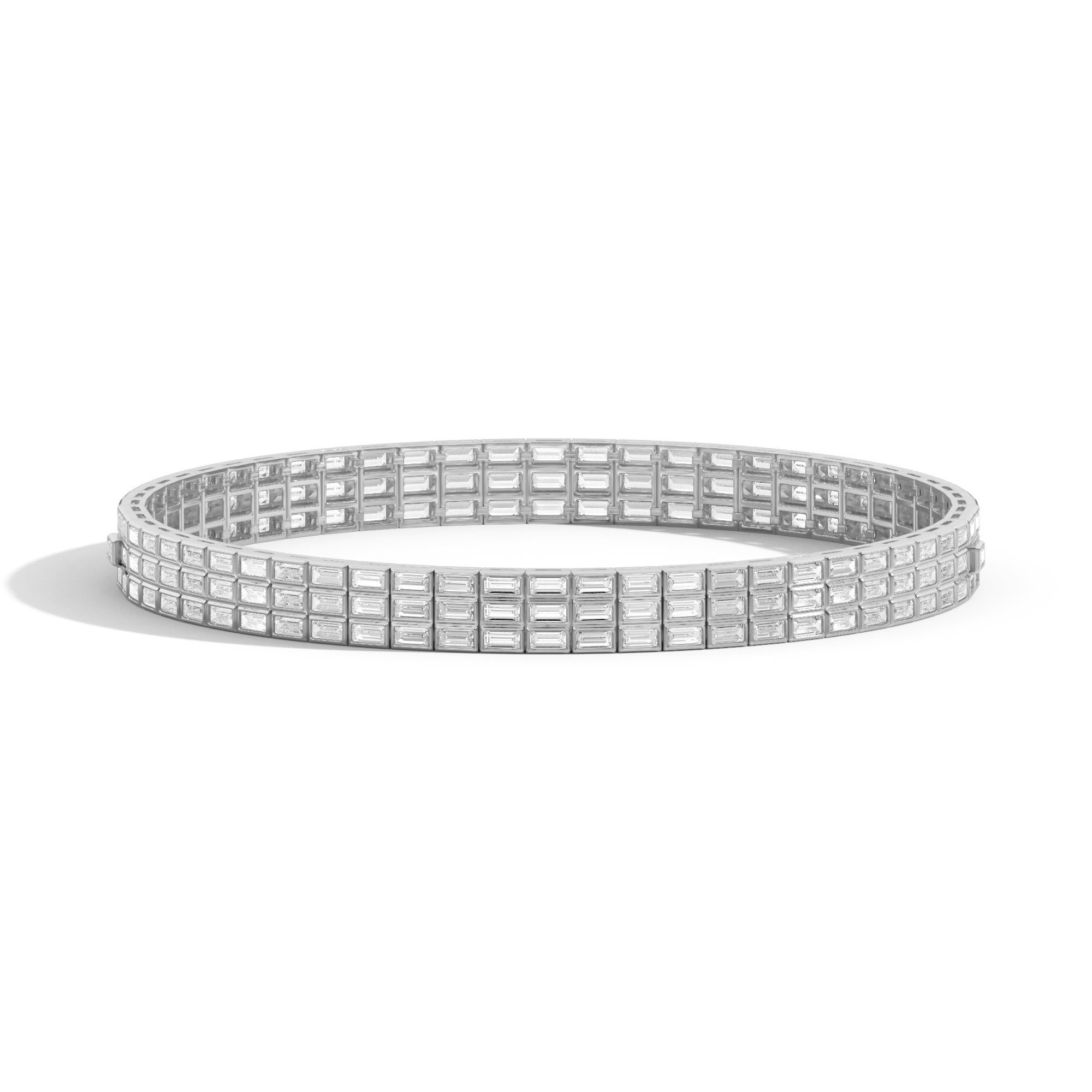 Shahla Karimi Jewelry Rockefeller Diamond Baguette Choker 14K White Gold