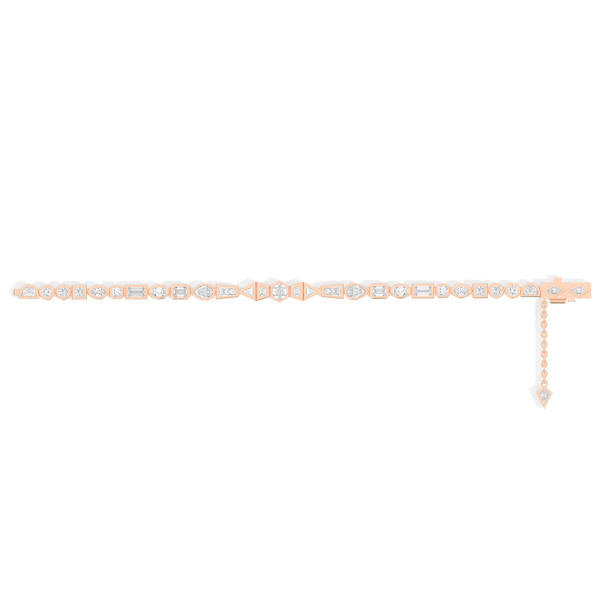 Shahla Karimi Jewelry Azadi Tennis Bracelet 14K Rose Gold