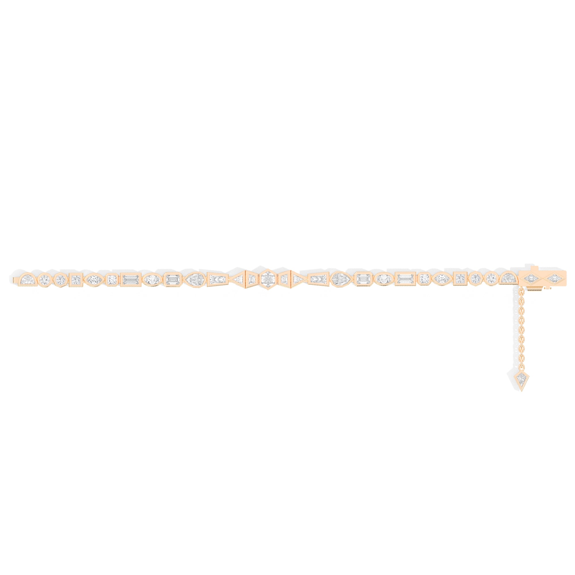 Shahla Karimi Jewelry Azadi Tennis Bracelet 14K Yellow Gold