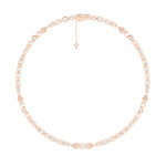 Shahla Karimi Jewelry Azadi Tennis Necklace 14K Rose Gold