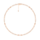 Shahla Karimi Jewelry Azadi Tennis Necklace 14K Rose Gold