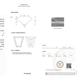 Diamond certification report with IGI logo on a white background