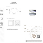 Diamond certification report with IGI logo on a white background