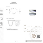 Diamond certification report with IGI logo on a white background