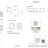 IGI certification for lab grown diamond on white background