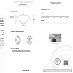 IGI certification for lab grown diamond on white background