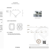 IGI certification for lab grown diamond on white background