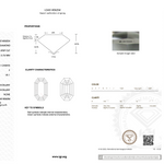 Diamond grading report with IGI logo on a white background