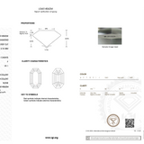 Diamond grading report with IGI logo on a white background