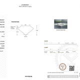 Diamond certification report with IGI logo on a white background