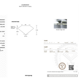 Diamond certification report with IGI logo on a white background