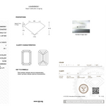 Diamond certification with IGI logo on white background