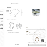 Diamond certification report with IGI logo on a white background