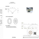 Diamond certification report with IGI logo on a white background