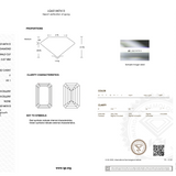 Diamond certification report with IGI logo on a white background