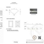 Diamond certification report with IGI logo on a white background