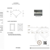 Diamond certification report with IGI logo on a white background
