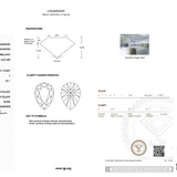 Diamond grading report with IGI logo on a white background