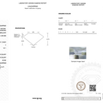 Diamond certification with IGI logo on a white background