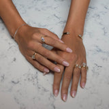 Shahla Karimi Zaha Curve Ring With Marquise 14K Yellow Gold