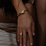 Shahla Karimi Jewelry Gaudí Mosaic Cigar Band 14K Yellow Gold