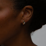 Shahla Karimi Jewelry Cloud Asymmetrical Half Arcs 14K Yellow Gold